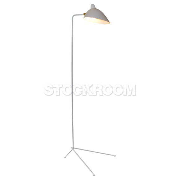 Serge Mouille Style One Arm Floor Lamp