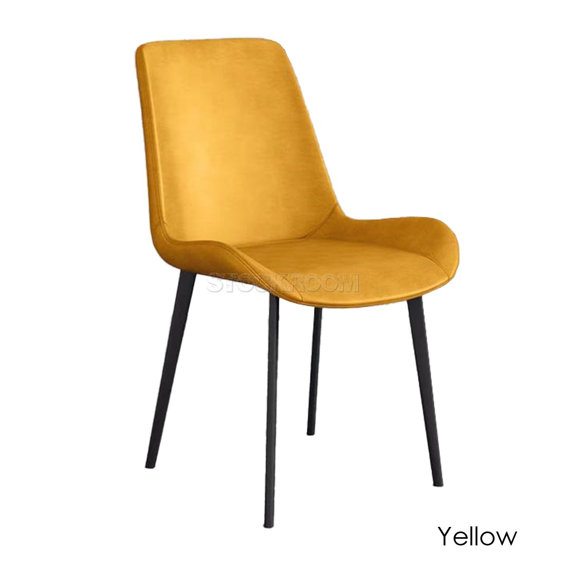 Beckett Upholstered Dining Chair With Metal Legs