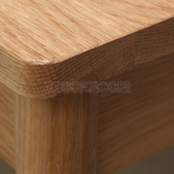 Yissa Solid Oak Wood Table