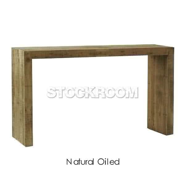 Zen Solid Recycled Elm Wood Console Table