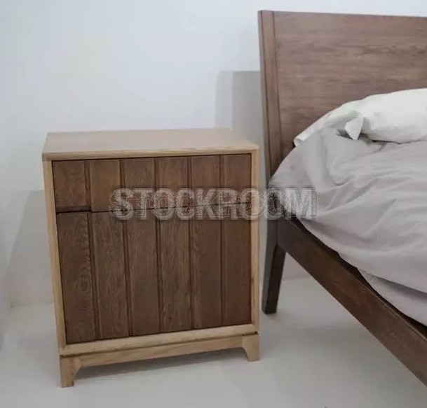 Zendra Solid Oak Wood Bed Frame