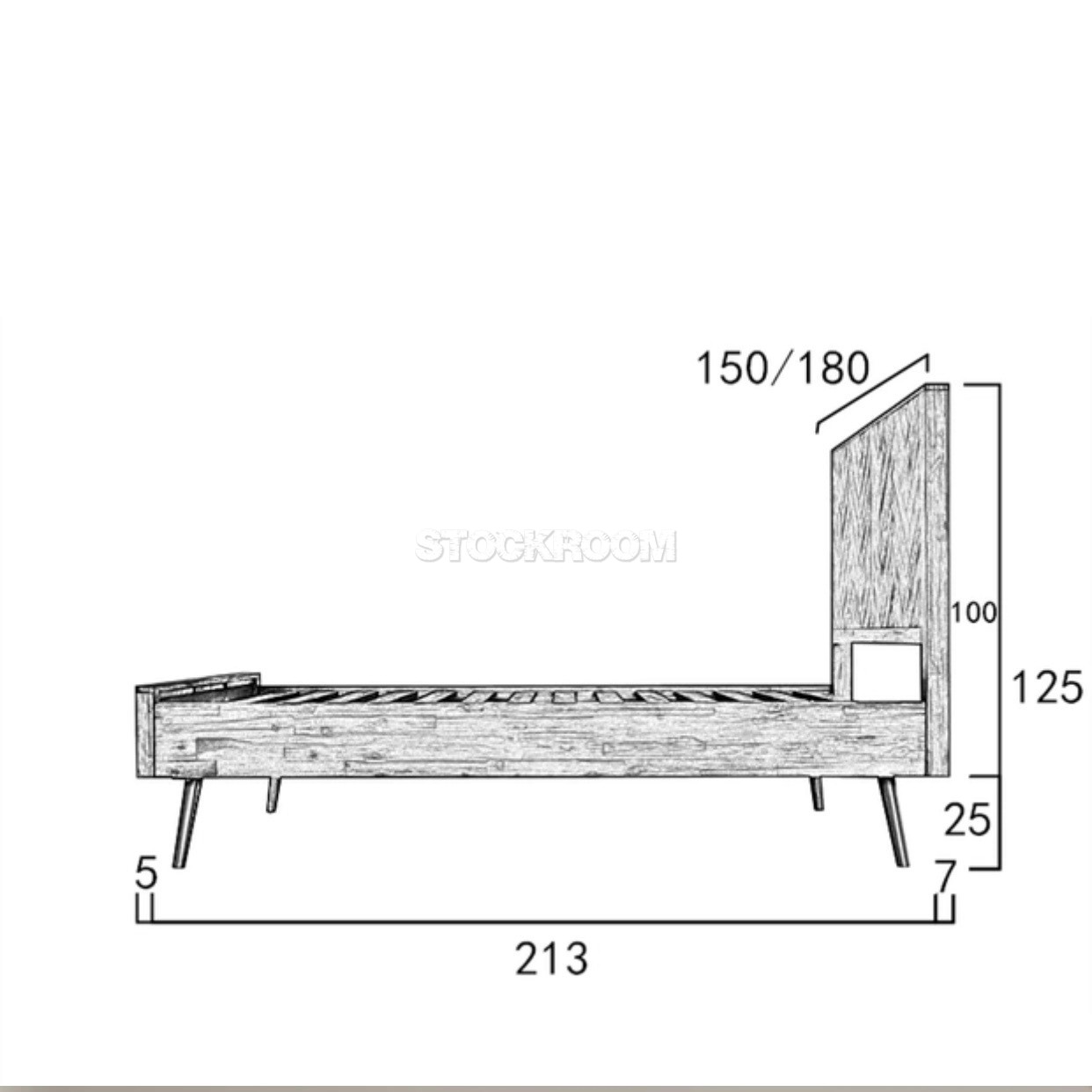 Nottingham Platform Solid Wood Configurable Bedframe