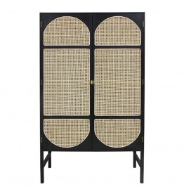 Chloe Contemporary Woven Cane Wardrobe