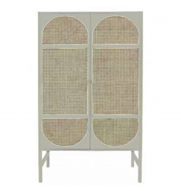 Chloe Contemporary Woven Cane Wardrobe