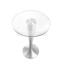 Silvio Round Glass Bar Table