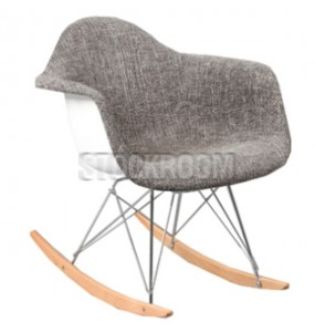 Charles Eames Style Rocking Chair - Upholstered