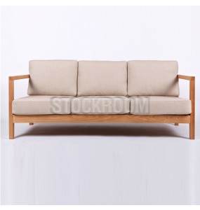 Kenwood Solid Wood Fabric Sofa - 2 Seater