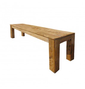 Azure Recycled Solid Elm Wood Bench