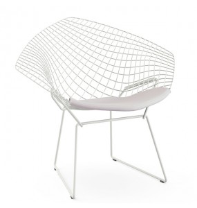 Bertoia Style Diamond Lounge Chair