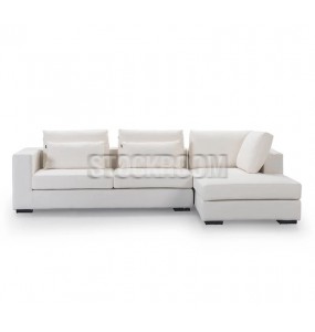 Edric Fabric Feather Down Sofa - - L Shape / Sectional Sofa