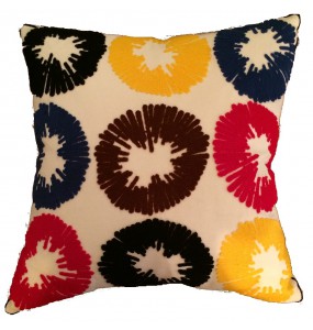 9 Circle Multi Color Decorative Cushion