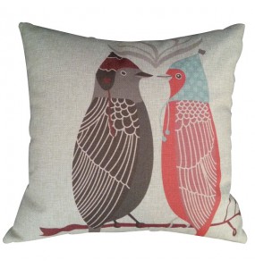 Double Birds Decorative Cushion