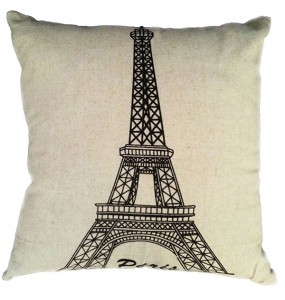 Eiffel Tower Decorative Cushion