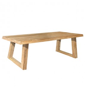 Palermo Solid Recycled Elm Wood Dining Table