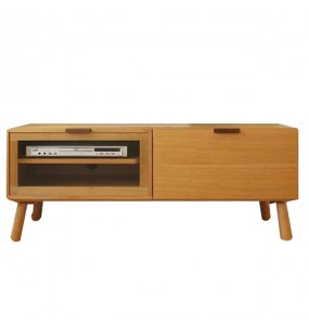 Adam Solid Oak Wood TV Cabinet