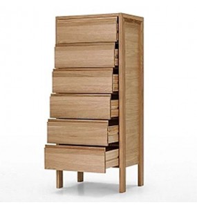 Ashly 6 drawers Solid Oak Wooden Chest