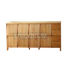 Aston Solid Oak Sideboard - Long