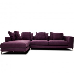 Bakersfield Fabric Foam Sofa - L Shape