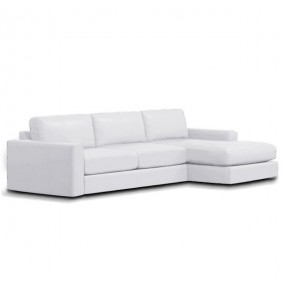 Berti Leather Feather Down Sofa - L shape / Sectional