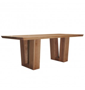 Carroll Solid Oak Wood Dining Table