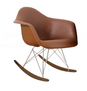 Charles Eames Style Rocking Chair - Leather Version