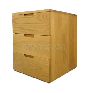 Pentti Solid Wood 3 Drawers Cabinet