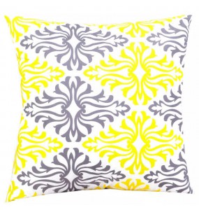 Floral Style Diamond Pattern Cushion