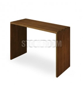 Clemma Solid Oak Wood High Console Table / Bar Table