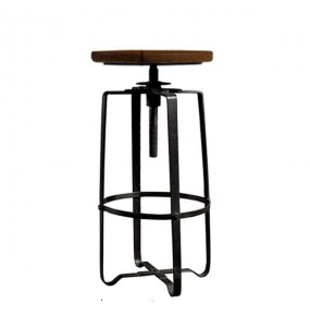 Loft Style Industrial Adjustable Bar Stool