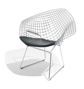 Bertoia Style Diamond Lounge Chair