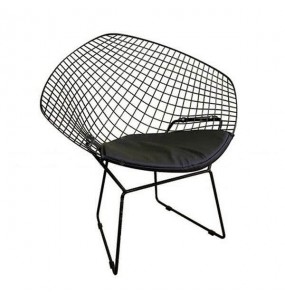 Bertoia Style Diamond Lounge Chair