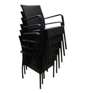 Lori Outdoor Stackable Dining Armchair