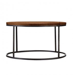 Modern Industrial Round Coffee Table