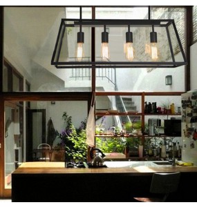 Kurt Industrial Loft Ceiling Lantern Pendant Lamp