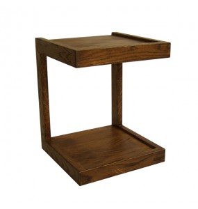 Amherst Cantilever Solid Wood Side Table