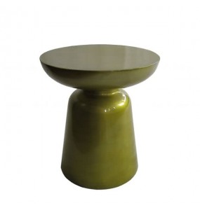 Carlton Contemporary Side Table - Metallic Yellow