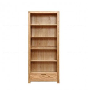 Carson Solid Oak Wood Shelf and Storage Unit
