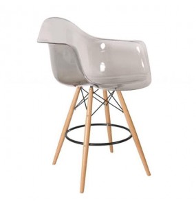 Charles Eames DAW Style Bar Stool - Transparent 