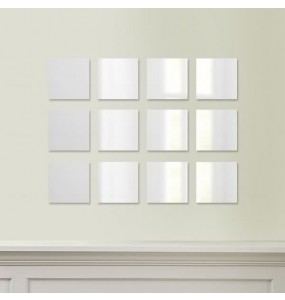 Stockroom Square Wall Mirror - 20cm - Set of 12