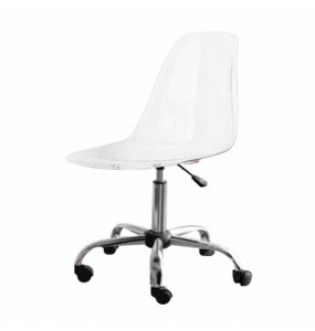 Eames DSW Style Office Chair - Transparent