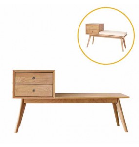 Stockroom Mid-Century Storage Bench