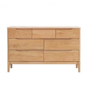 Martin Solid Oak Wood Chest of 7 Drawers