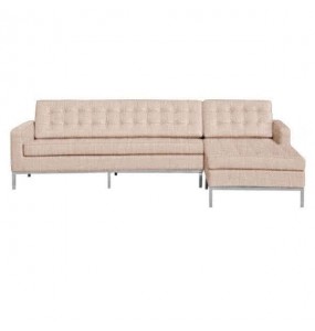 Florence Knoll Style Fabric Corner Sofa