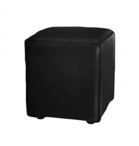 Stockroom Mini Cake Leather Ottoman - Square