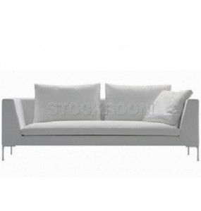 Domino Leather Feather Down Sofa