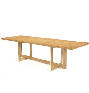 Douglass Solid Oak Wood Dining Table