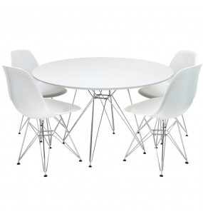 Charles Eames DSR Style Round Dining Table