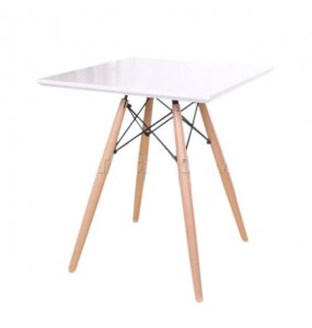 Eames Style DSW Square Table with Eiffel Tower Base