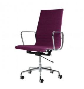 Eames Style Fabric Highback Office Chair With Castors