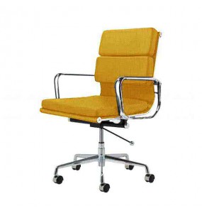 Eames Style Fabric Softpad Lowback Office Chair With Castors